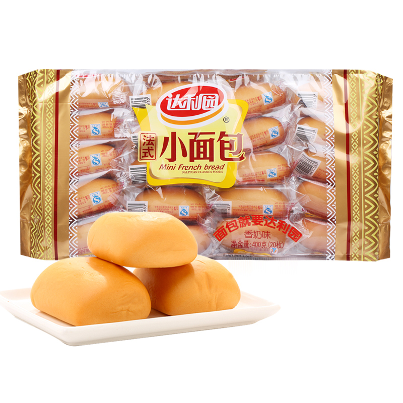 达利园法式小面包(香奶味)400g/包休闲零食小吃