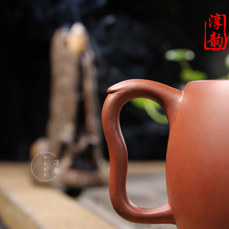 天珠 原矿清水泥 尹琴(勤)紫砂壶宜兴茶具泡茶正宗手工