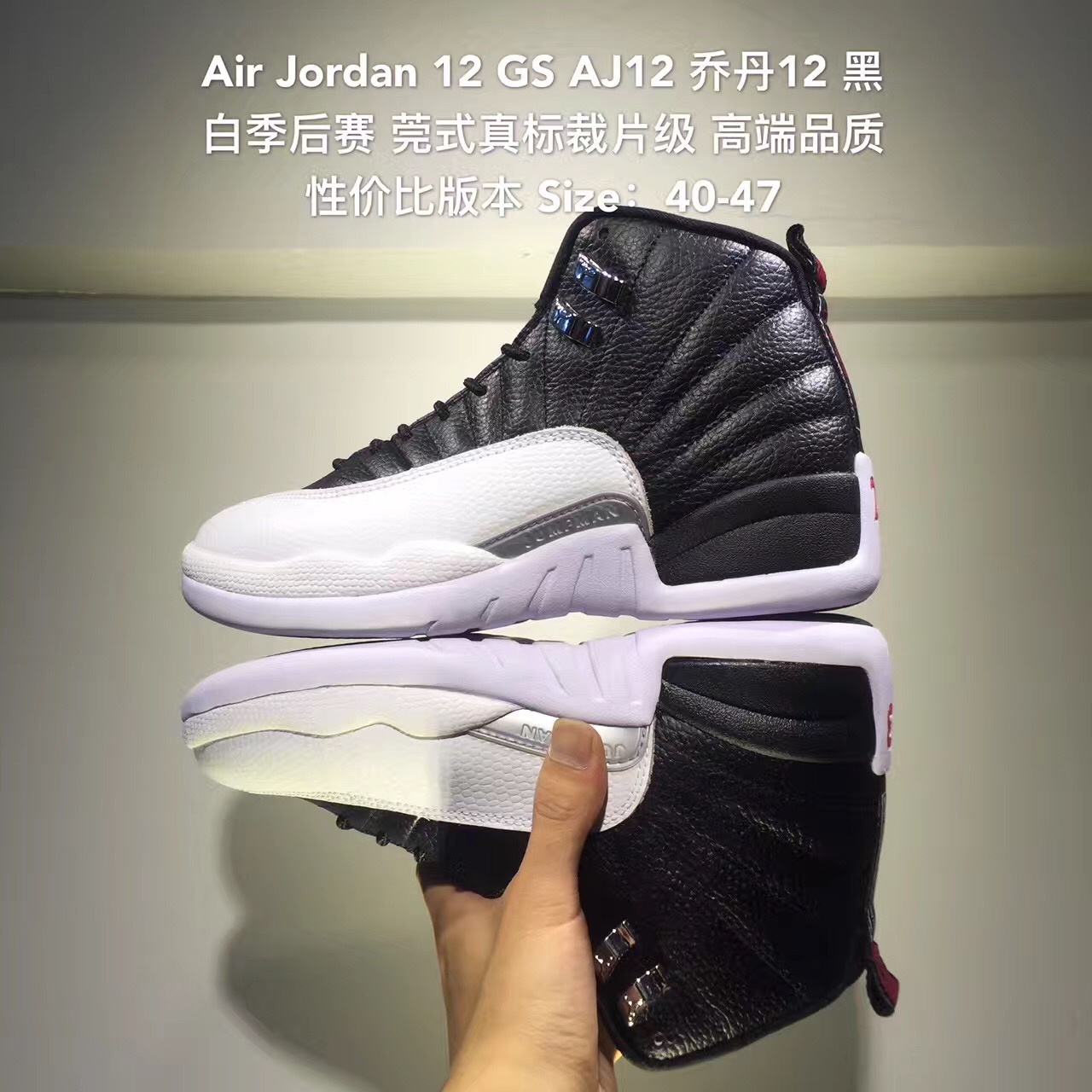 air jordan 12 gs aj12 乔丹12代 白金 猫头鹰 b00