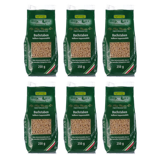 德国长发公主 有机全麦字母数字面条250g（3袋装） 商品图4