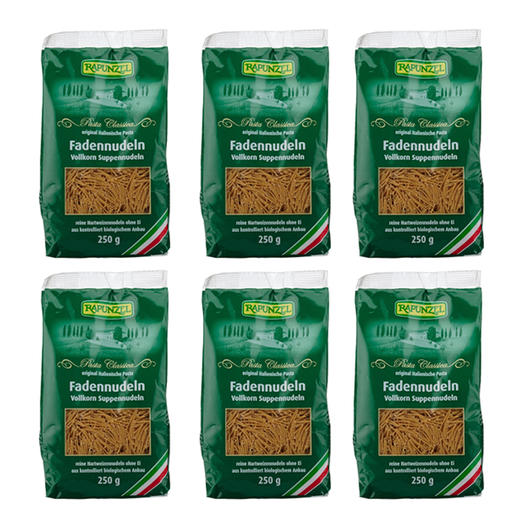 德国长发公主 有机全麦细面条250g（3袋装） 商品图4