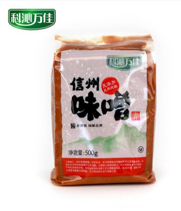 科沁万佳味噌日式料理大酱味增酱味噌汤拉面调味酱调料500g袋装