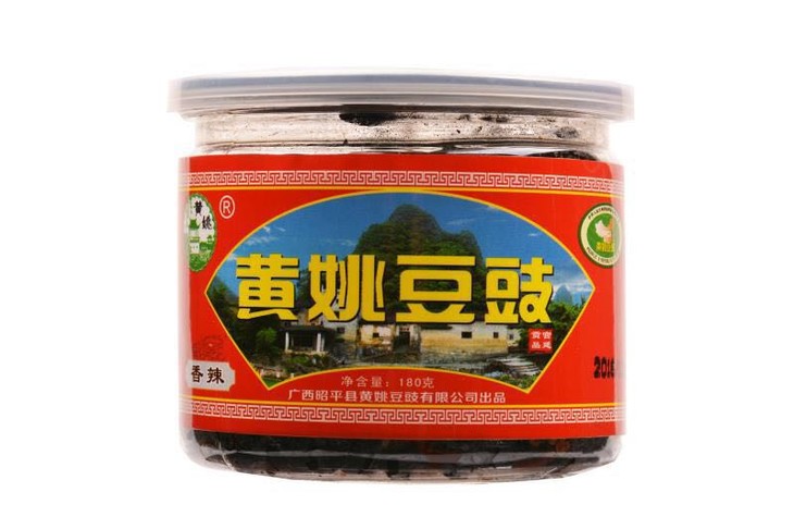 黄姚豆豉香辣味(白盖装)180g