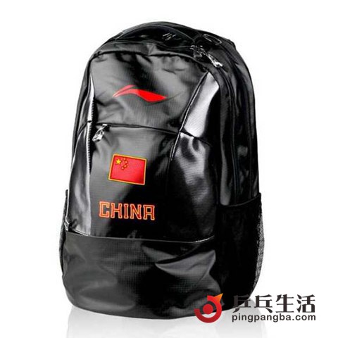 lining李宁 absl398 国家队用双肩背包球包带国旗