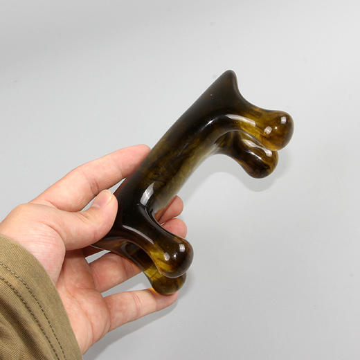 树脂刮痧板-T15脊椎虎(琥珀色) 商品图0