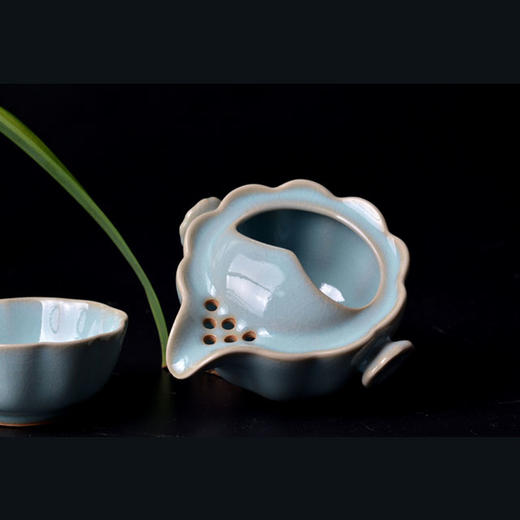 天青色汝瓷 | 汝州汝瓷原产地朱家汝窑创始人朱法喜（汝瓷工艺美术大师）作品 商品图9