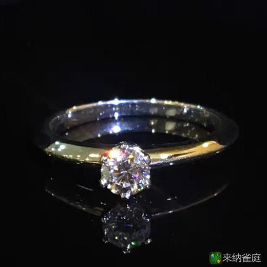Tiffany&Co.经典款六爪镶嵌钻石戒指 商品图0