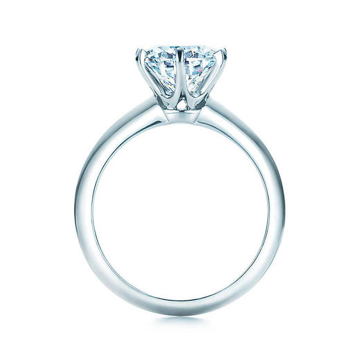 Tiffany&Co.经典款六爪镶嵌钻石戒指 商品图2