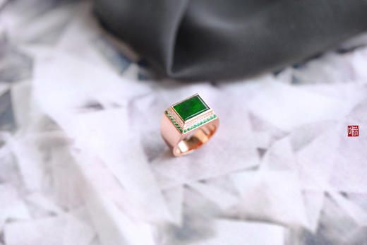 神秘美艳风格之复古款方戒 商品图0