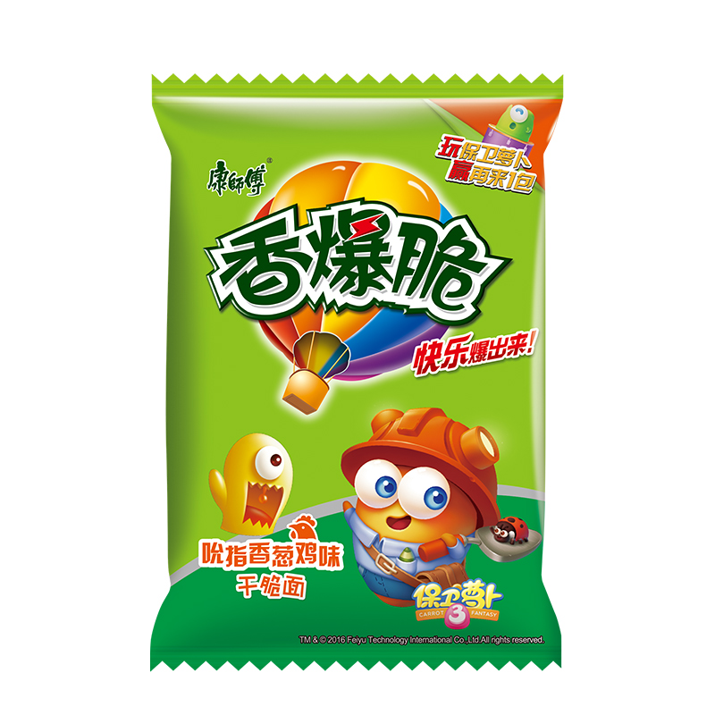康师傅吮指香葱鸡味干脆面26g