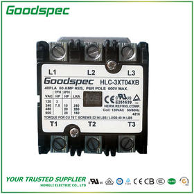 HLC-3XT04XB(3P/40A/120VAC)空调接触器