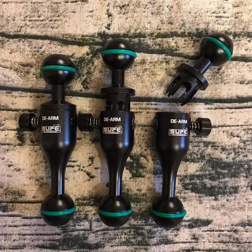 【装备水摄】SUPE新款灯臂DE-ARM Series 灯臂浮力臂系列• 有效长度: 127mm (5") 重量: 50g in air 商品图1