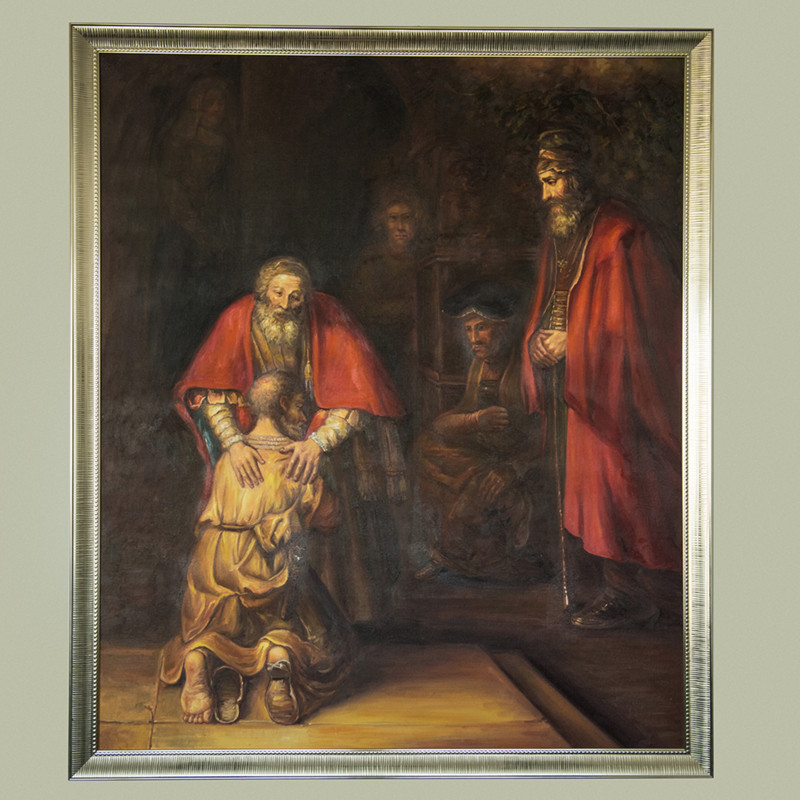 【定制】传统基督教信仰油画:伦勃朗《浪子回头》等 纯手工传统画法