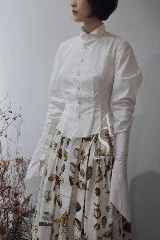 Phaedo 17AW 白色羊腿袖衬衫 商品图1