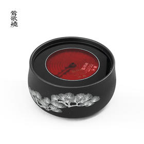 电器-莺歌烧-电陶炉-黑底银松电陶炉