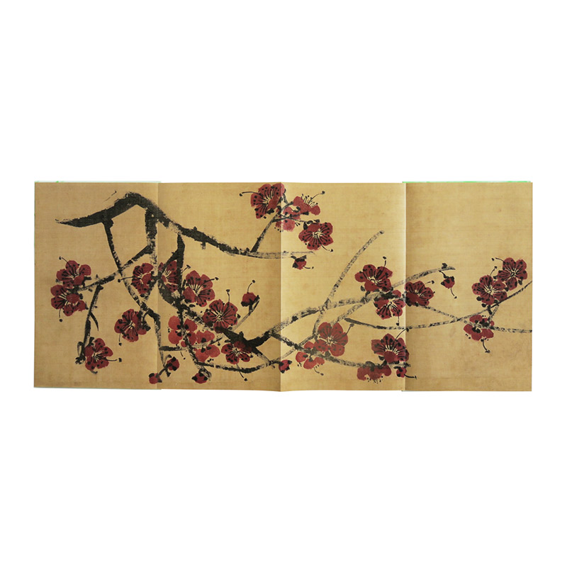【中信美术馆】齐白石·折枝花卉图,四色梅花图