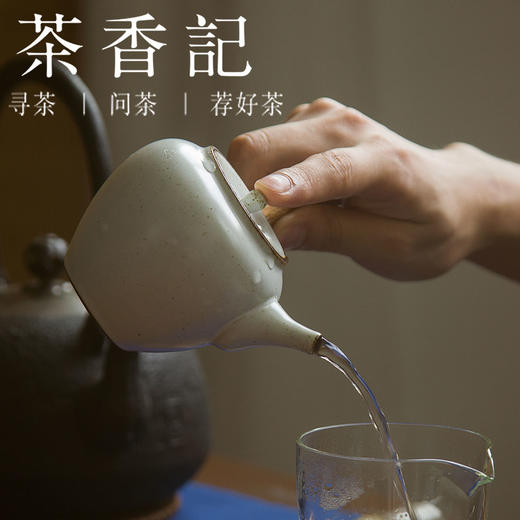 茶香记 日式竹木侧把壶 泡茶壶 粗陶 功夫茶具 简约古朴 商品图4