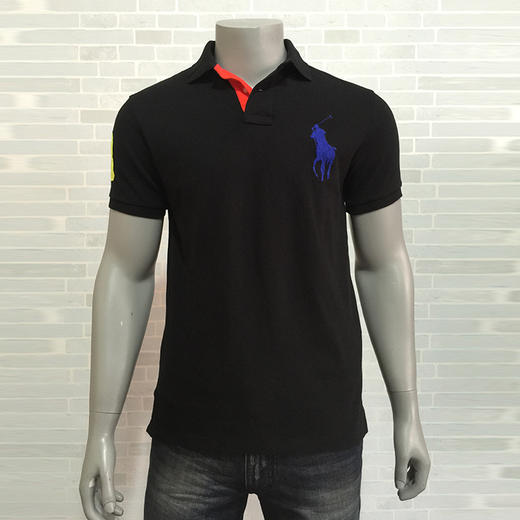 瑕疵 现货  Polo Ralph Lauren 男士立领短袖polo衫T恤 商品图0
