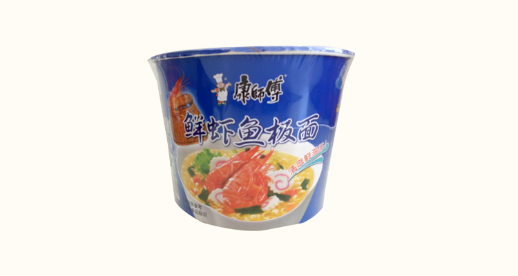康师傅鲜虾鱼板面(方便面)98g/桶
