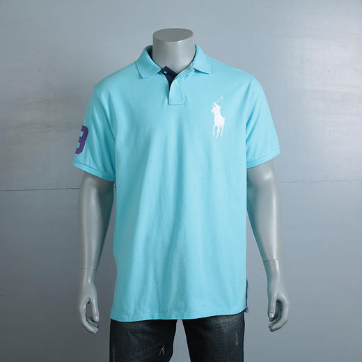 瑕疵 现货  Polo Ralph Lauren 男士立领短袖polo衫T恤 商品图8