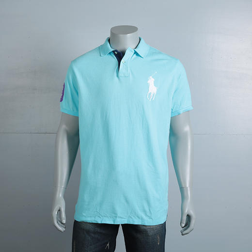 瑕疵 现货  Polo Ralph Lauren 男士立领短袖polo衫T恤 商品图6
