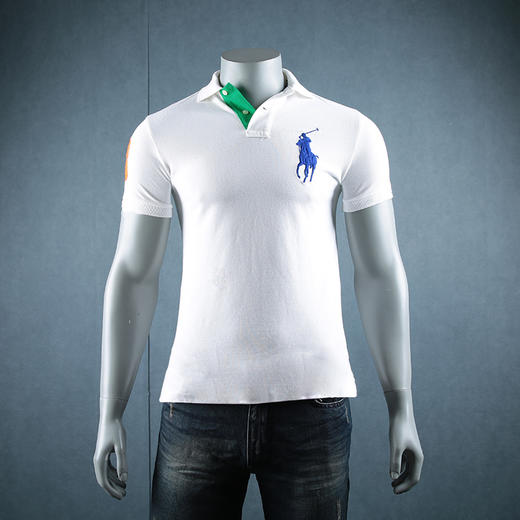 瑕疵 现货  Polo Ralph Lauren 男士立领短袖polo衫T恤 商品图11