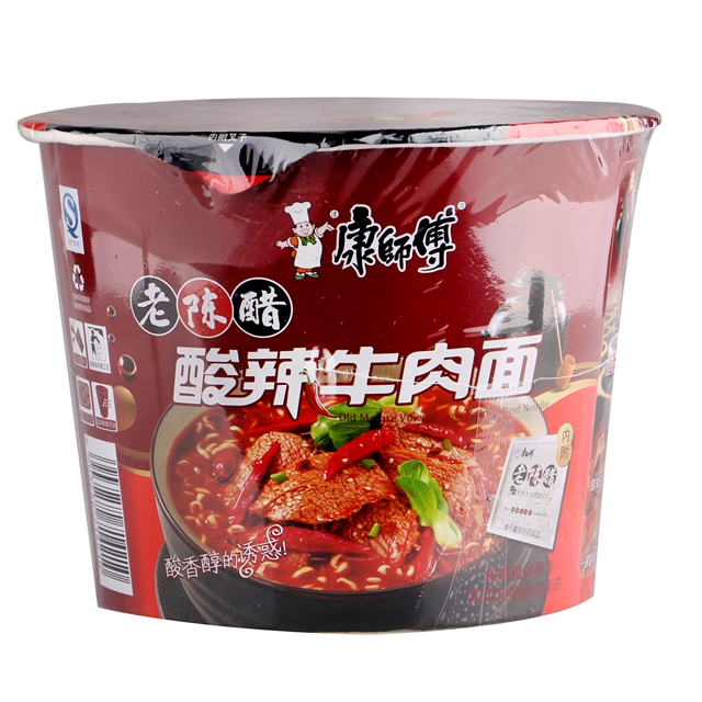  整箱>康师傅(桶)酸辣牛肉面