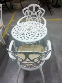 凯瑟琳铸铝60圆桌椅3件套-HS-SD194T(样品) 商品图0