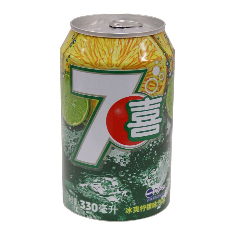 七喜冰爽柠檬味汽水330ml/瓶
