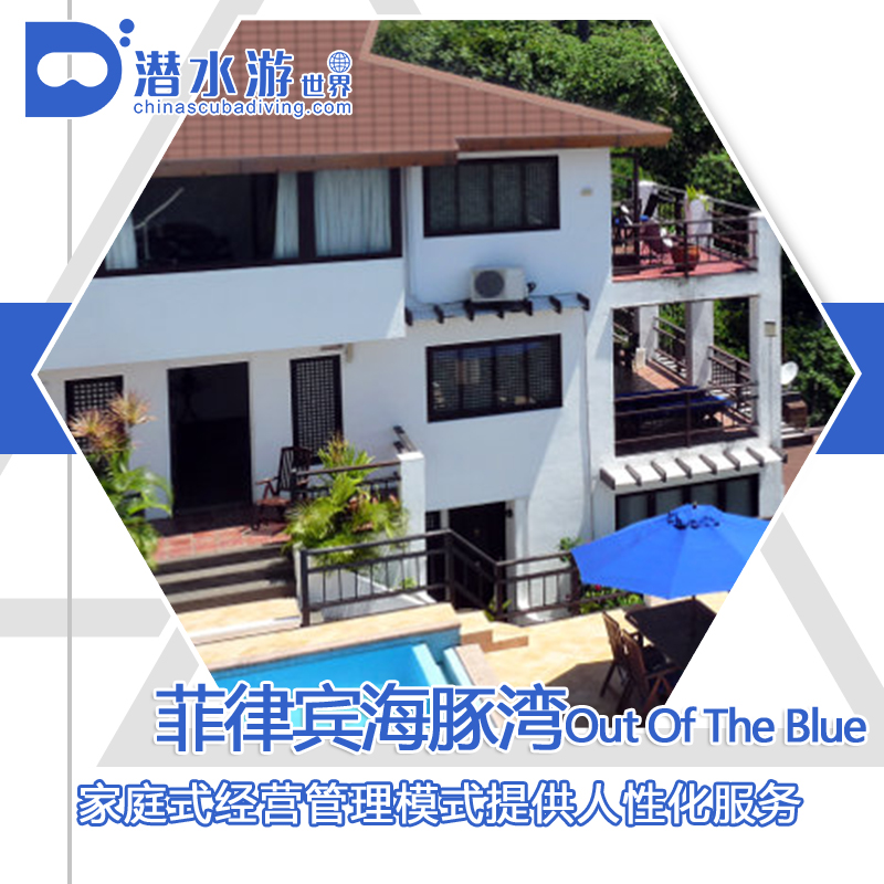 【度假村】菲律宾海豚湾PG潜水套餐 - Out of the Blue Resort & Action Divers