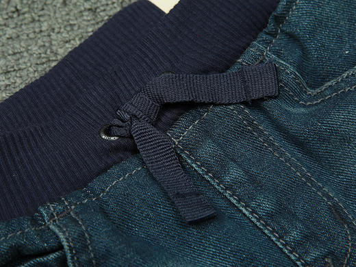 美国代购 现货 TOMMY HILFIGER 儿童系带松紧休闲修身牛仔裤 商品图4