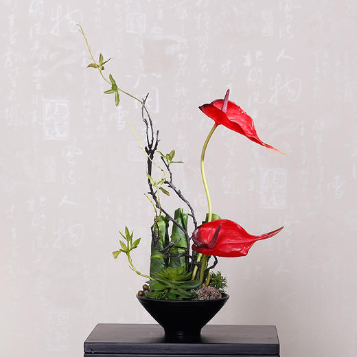 原野 现代中式仿真花艺套装 艺术插花假花 商场会所酒店客厅装饰花摆件 花钵盆栽景观花 商品图2