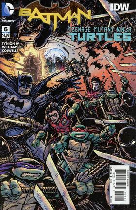 蝙蝠侠/忍者神龟 V1 斜线 Batman Teenage Mutant Ninja Turtles V1（2016）变体