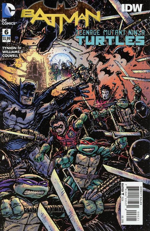 蝙蝠侠/忍者神龟 V1 斜线 Batman Teenage Mutant Ninja Turtles V1（2016）变体 商品图0