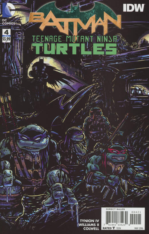 蝙蝠侠/忍者神龟 V1 斜线 Batman Teenage Mutant Ninja Turtles V1（2016）变体 商品图1