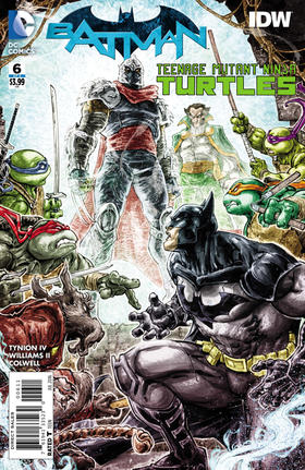 蝙蝠侠/忍者神龟 V1 斜线 Batman Teenage Mutant Ninja Turtles V1（2016）普封