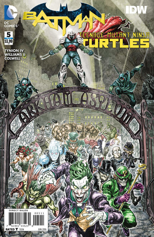 蝙蝠侠/忍者神龟 V1 斜线 Batman Teenage Mutant Ninja Turtles V1（2016）普封 商品图1