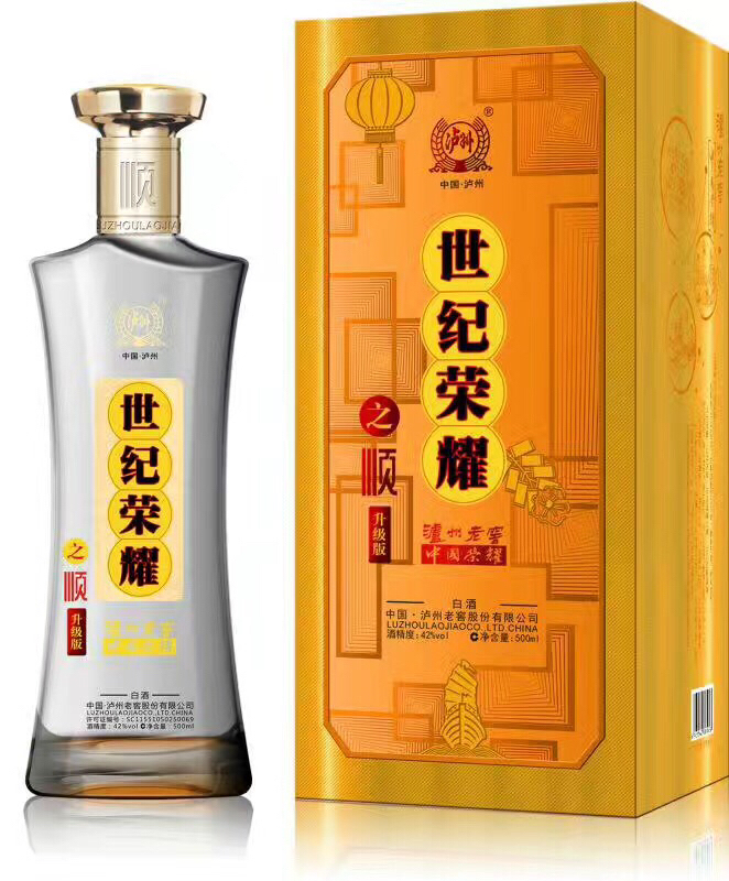 38度 泸州老窖世纪荣耀之顺 500ml*6瓶 (三区内满1箱以上免费送货)