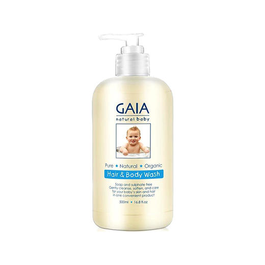 （永久下架）澳洲GAIA 婴幼儿洗发沐浴二合一 500ml大瓶装 商品图0
