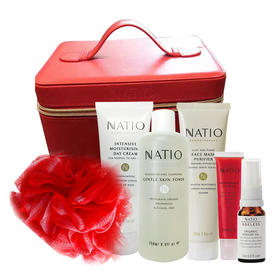 （永久下架）澳洲NATIO娜迪奥 圣诞7件套（面膜、爽肤水、润肤乳、玫瑰果油、唇彩）