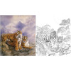 工笔动物白描底稿-纪淑文-老虎-斗方小品册页-LQ07 商品缩略图0