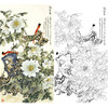 竖幅工笔花鸟白描底稿-牡丹-王道中洛阳春-LQ14 商品缩略图0