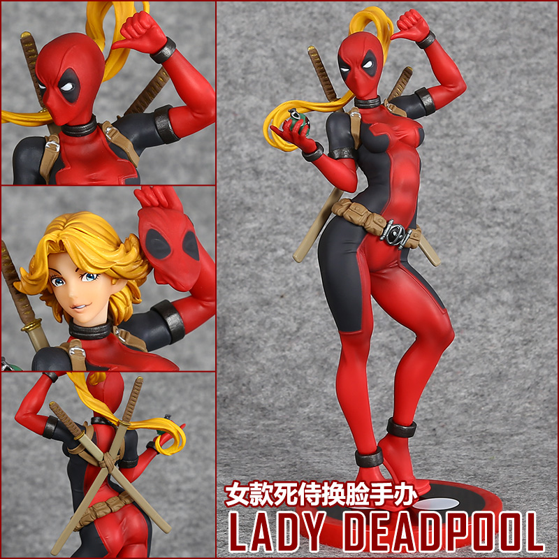 动漫手办寿屋mavel 女死侍 deadpool x战警 ht漫威