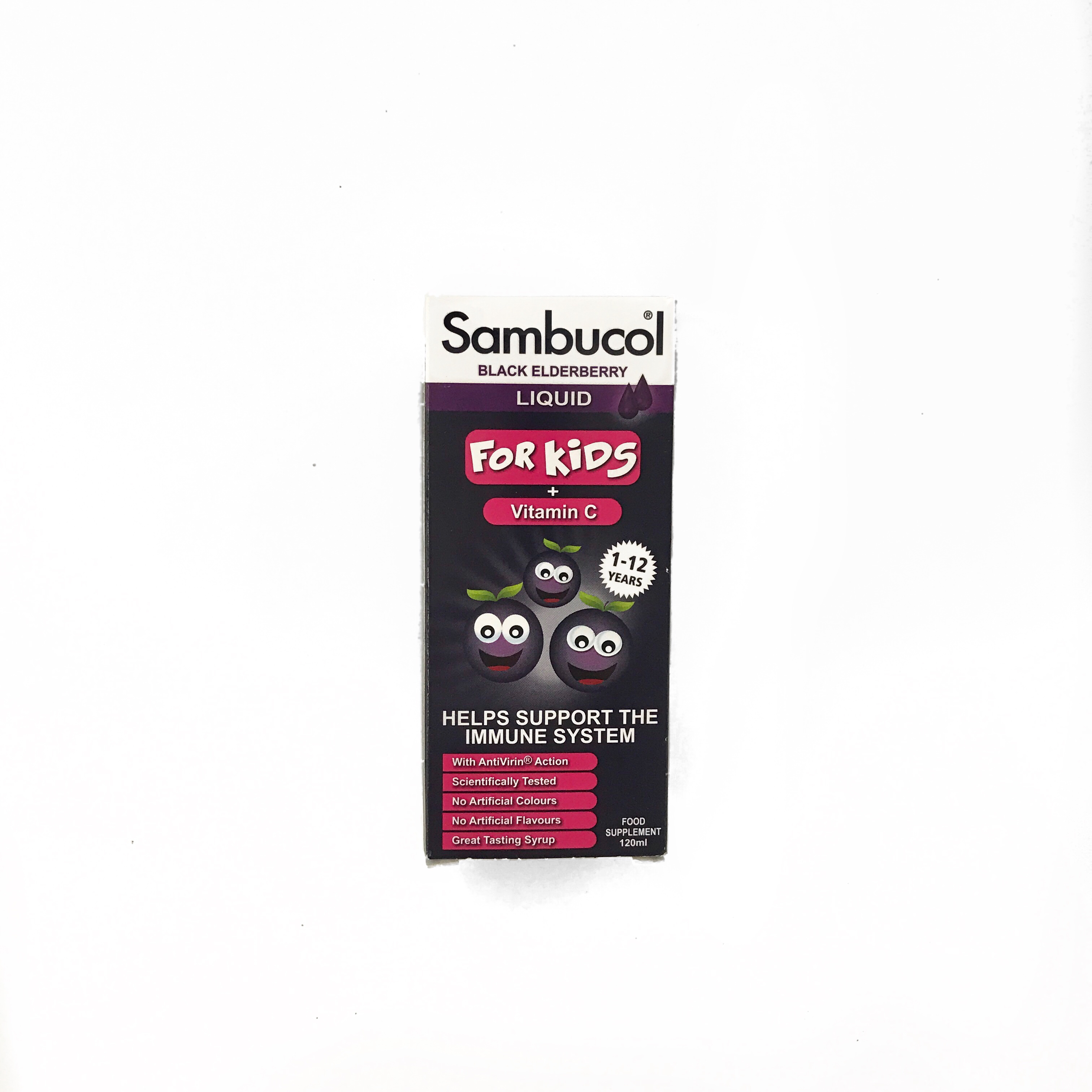 英国 Sambucol 黑接骨木糖浆(含VC)