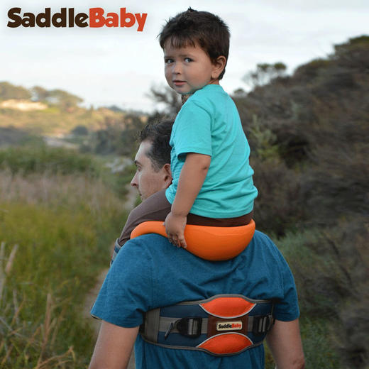 『爸爸去哪儿同款』美国SaddleBaby户外婴儿背架儿童肩座宝宝马鞍肩座肩背带登山背带 商品图1