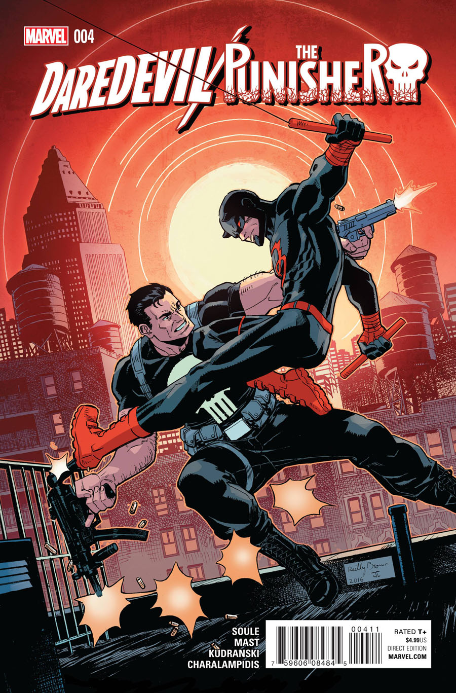 夜魔侠/惩罚者 斜线 Daredevil/Punisher（2016）普封
