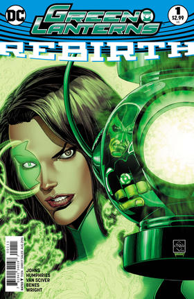 绿灯双侠 V1 重生#1 主刊 Green Lanterns V1 Rebirth  #1（2016）普封