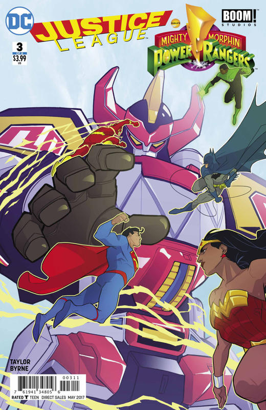 正义联盟/恐龙战队 斜线 Justice League/Power Rangers（2017）普封 商品图3