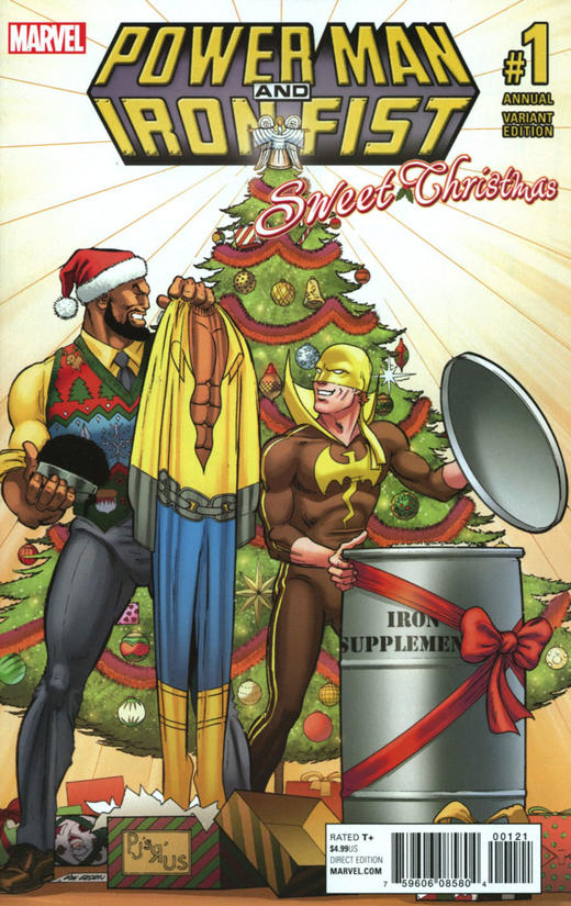 铁拳&卢克·凯奇甜蜜圣诞年刊 特刊 Power Man and Iron Fist Sweet Christmas Annual（2017）变体 商品图1