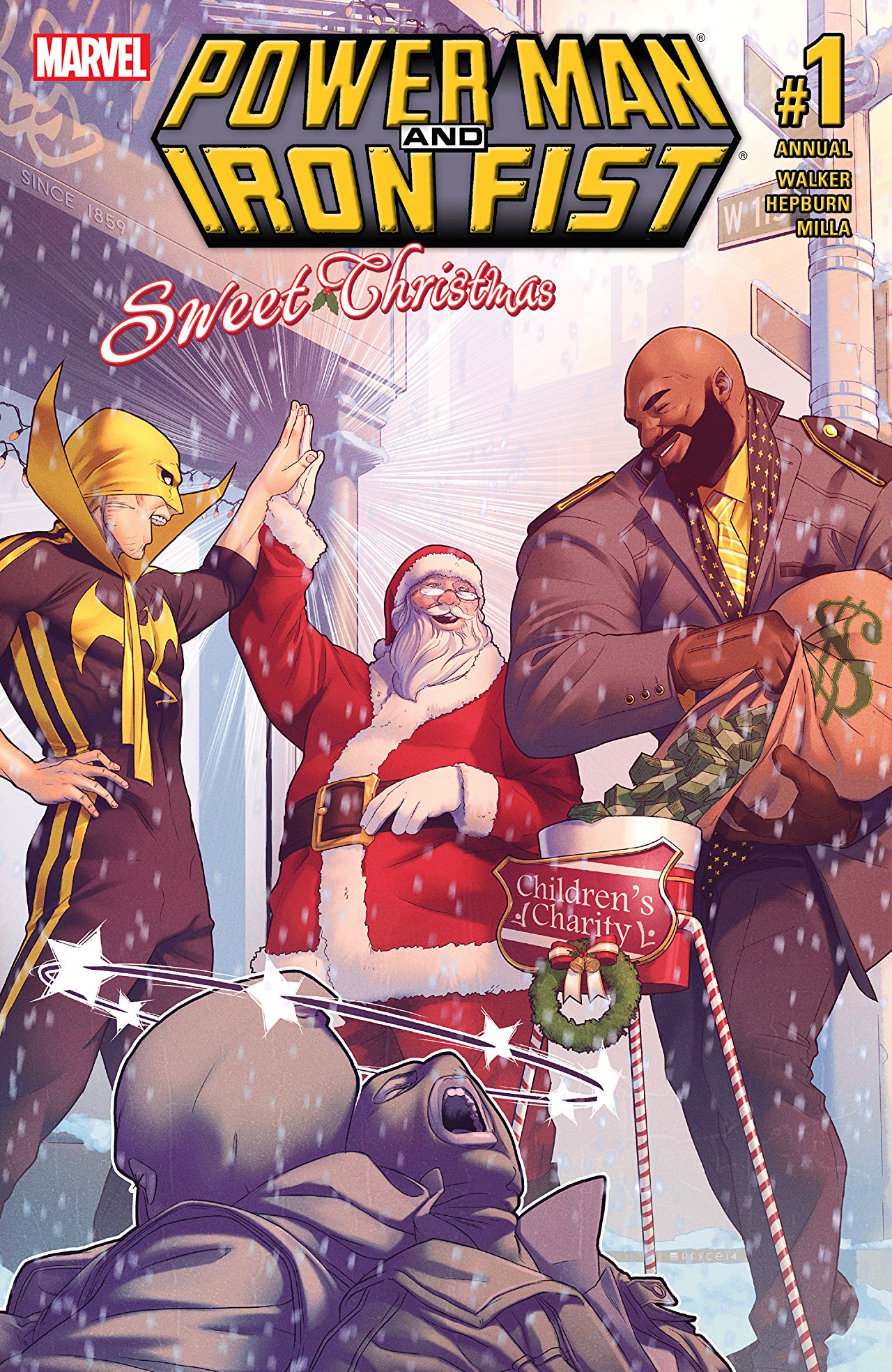 铁拳&卢克·凯奇甜蜜圣诞年刊 特刊 Power Man and Iron Fist Sweet Christmas Annual（2017）普封